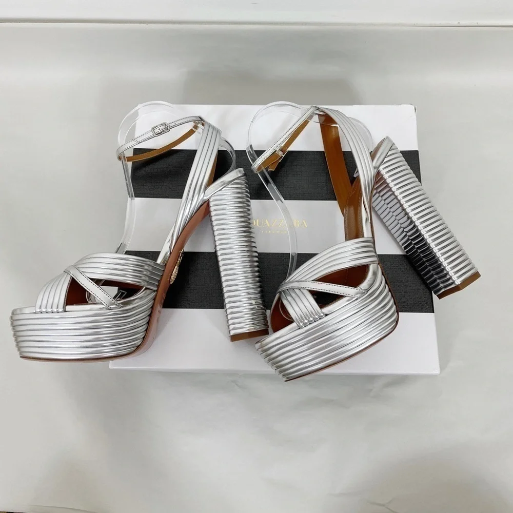 Aquazzura Sundance Plateau Platform Heels